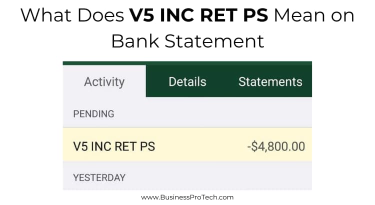 what-does-v5-inc-ret-ps-mean