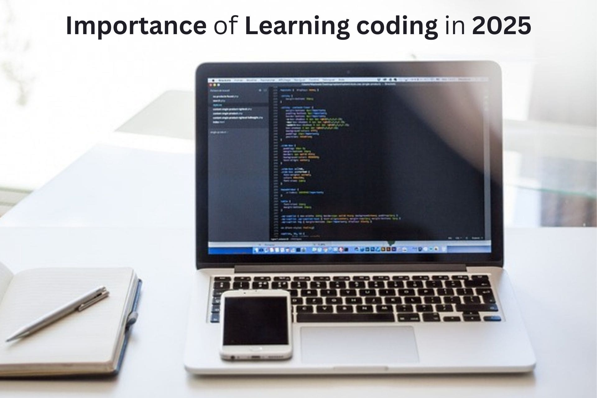 A graphic illustrating the significance of coding education in 2025, highlighting its impact on future careers and technology.